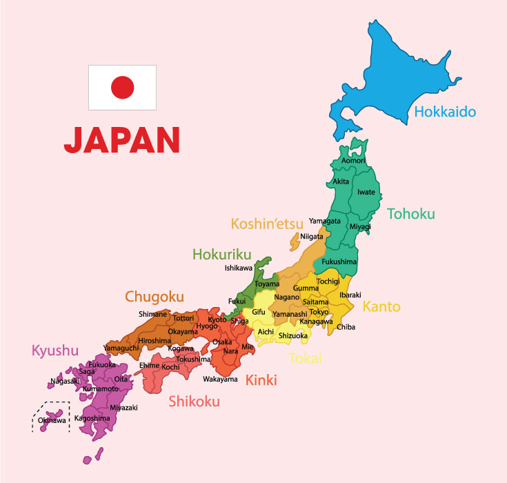 Lương cơ bản ở Nhật khác nhau tùy vào khu vực, tỉnh thành